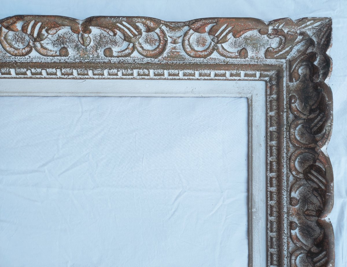 8p Montparnasse Frame With Patina, Rabbet, 46 Cm X 33 Cm -photo-3