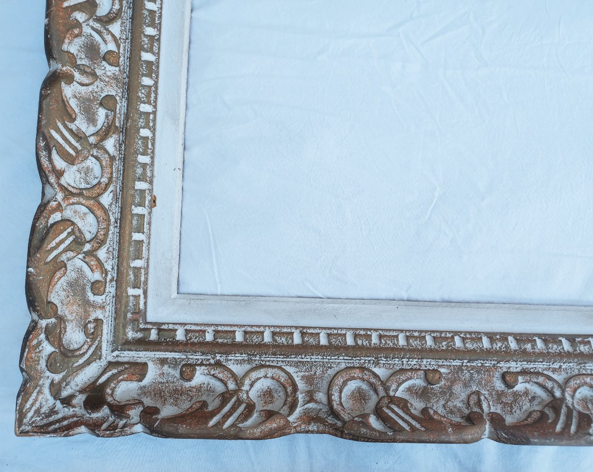 8p Montparnasse Frame With Patina, Rabbet, 46 Cm X 33 Cm -photo-6