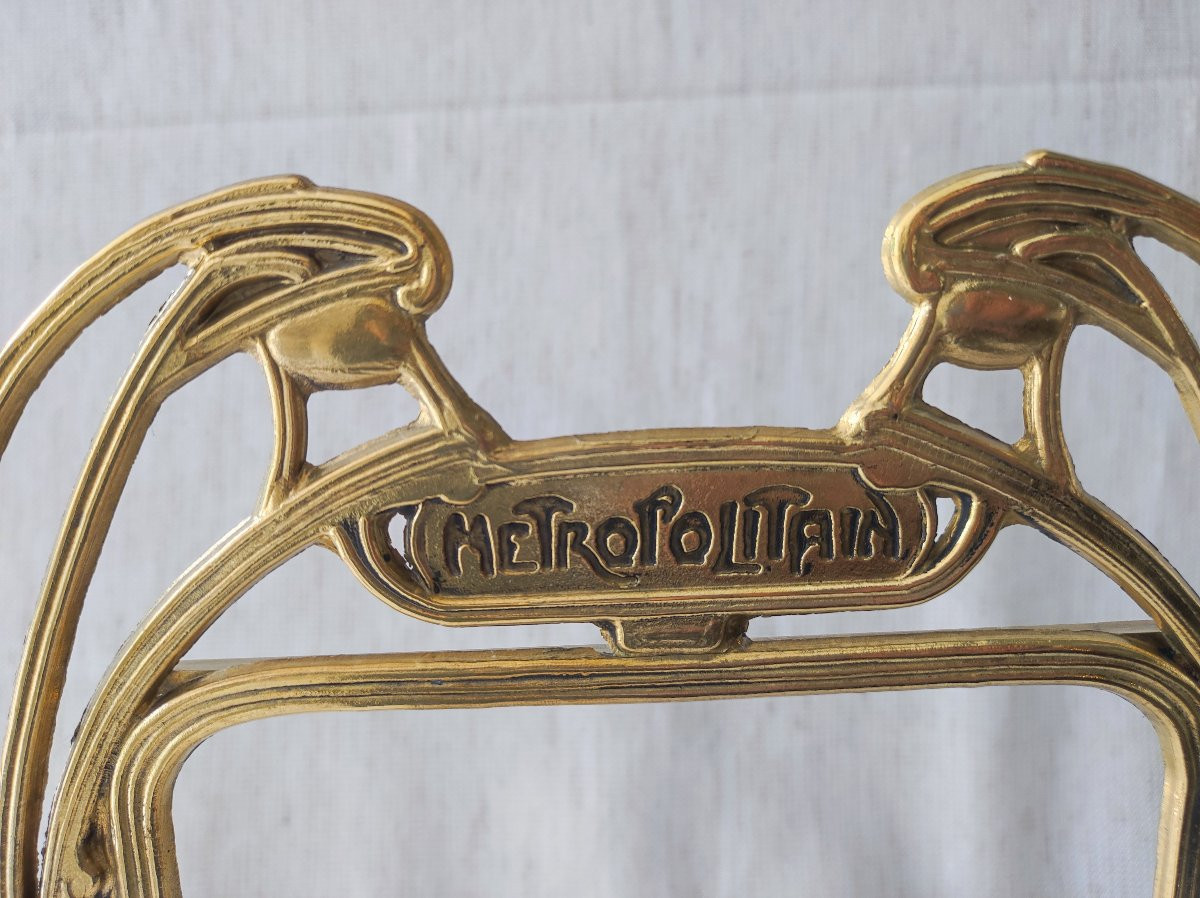 Metropolitan Gilded Brass Art Nouveau Frame, 15 Cm X 12 Cm Rebate -photo-2