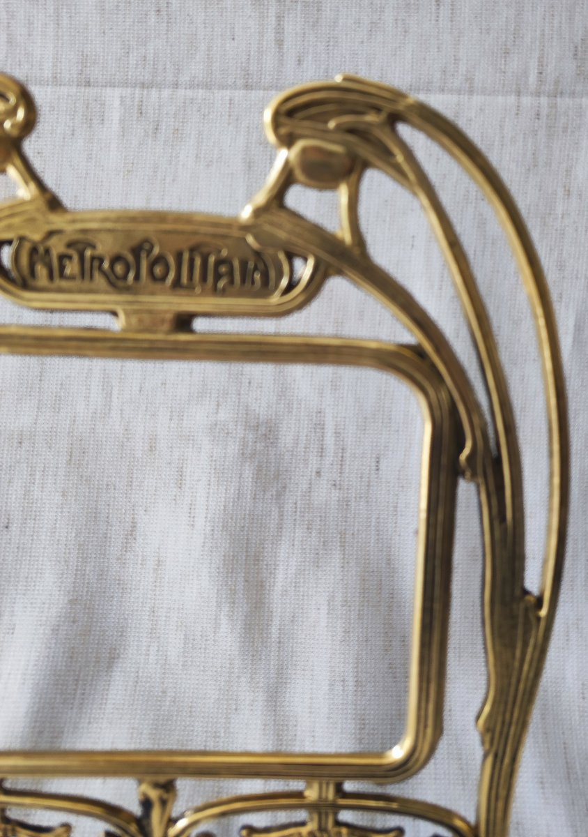 Metropolitan Gilded Brass Art Nouveau Frame, 15 Cm X 12 Cm Rebate -photo-3