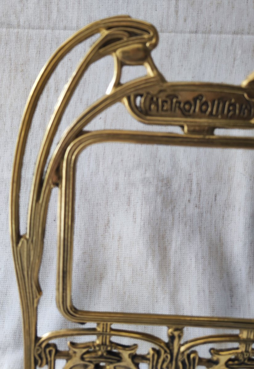 Metropolitan Gilded Brass Art Nouveau Frame, 15 Cm X 12 Cm Rebate -photo-4