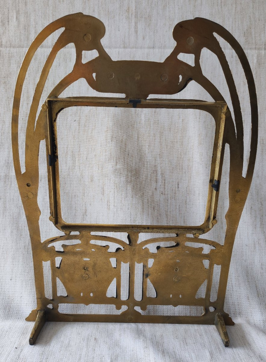 Metropolitan Gilded Brass Art Nouveau Frame, 15 Cm X 12 Cm Rebate -photo-2