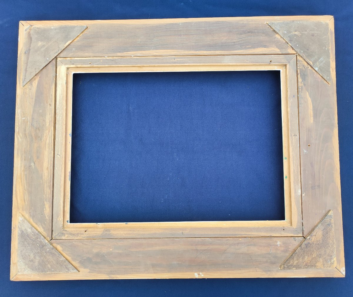 Cadre 8P Montparnasse bois patiné feuillure 46 cm x 33 cm -photo-2