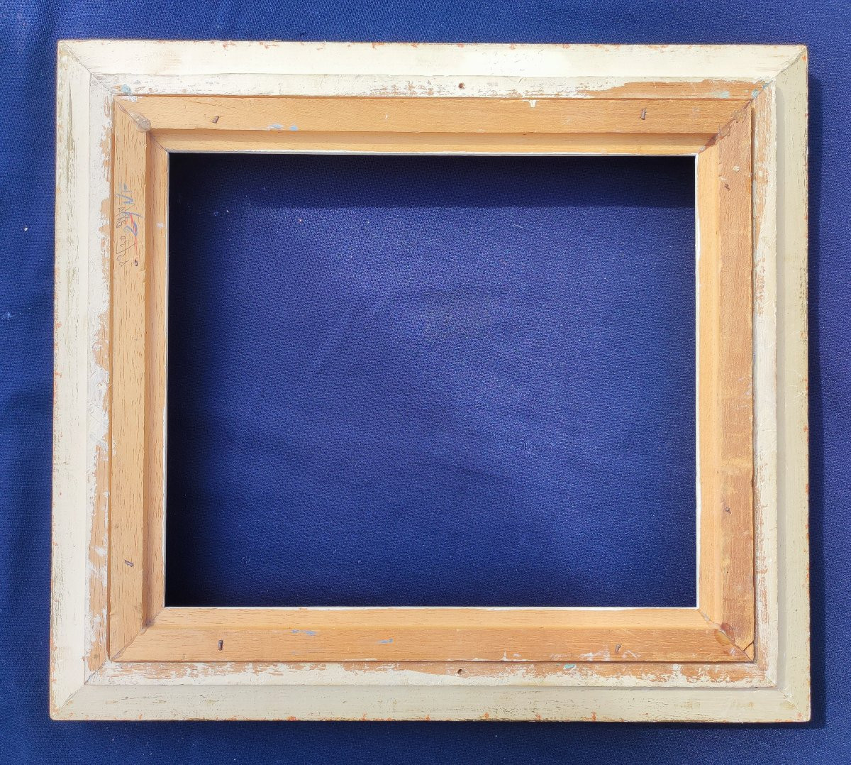 Montparnasse Frame, Carved Wood, Patinated Rebate, 33 Cm X 28 Cm -photo-1