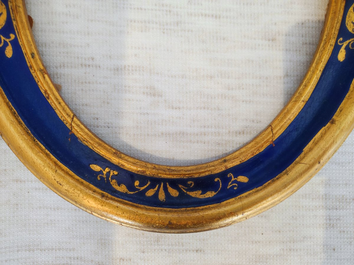 Cadre ovale de style renaissance feuillure 23 cm x 17 cm-photo-5