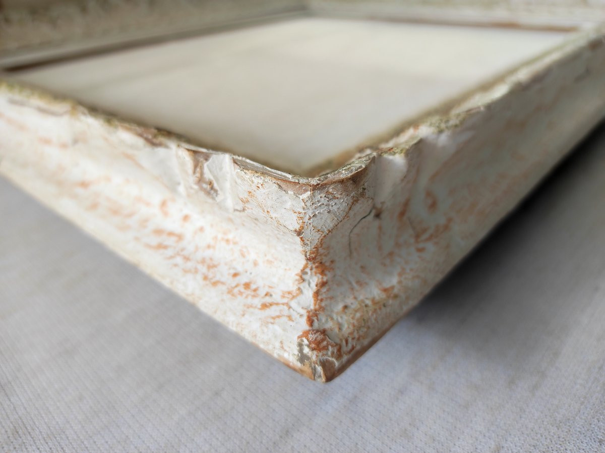 Cadre Montparnasse patine feuillure 50 cm x 43 cm -photo-4