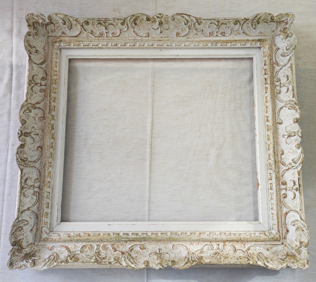 Cadre Montparnasse patine feuillure 50 cm x 43 cm 