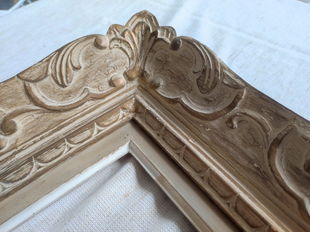 Cadre montparnasse bois patiné feuillure 41 cm x 33 cm  format 6F-photo-2