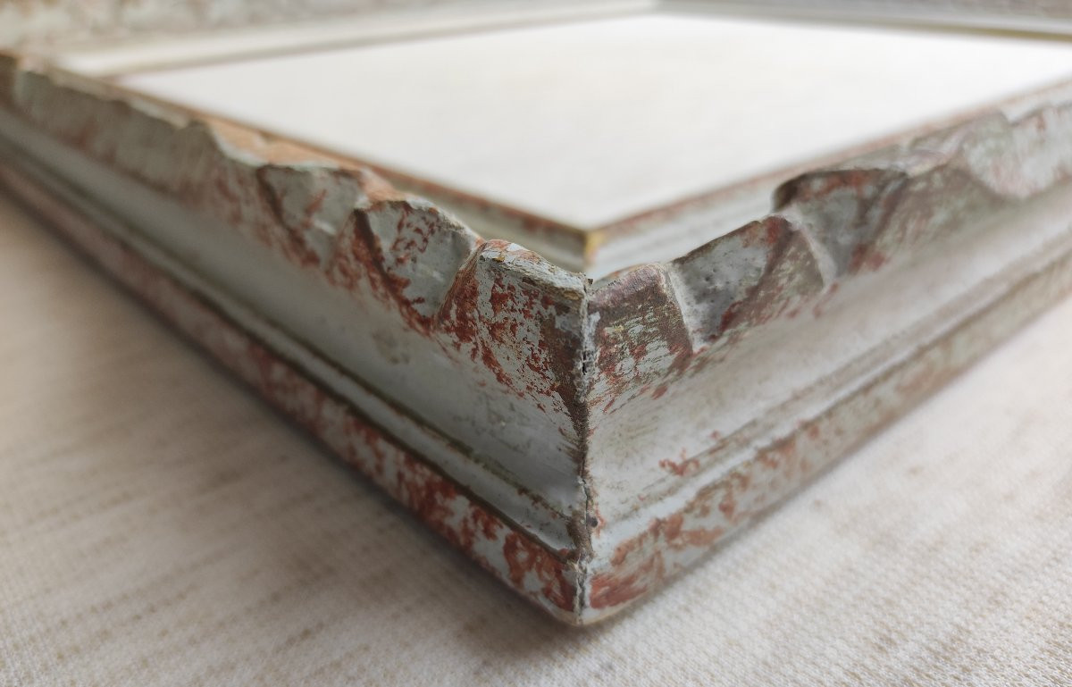 10f Montparnasse Frame, Patinated Wood, Rabbeted, 55 Cm X 46 Cm -photo-2