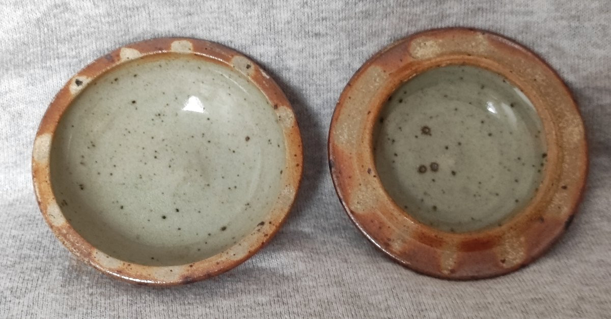 boite coffre signé  Eric Astoul grès de la Borne -photo-2