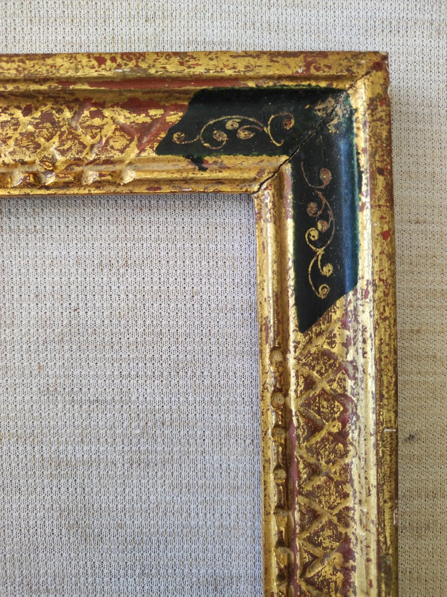 Gilded Wood Frame Renaissance Style 14 Cm X 10 Cm-photo-3