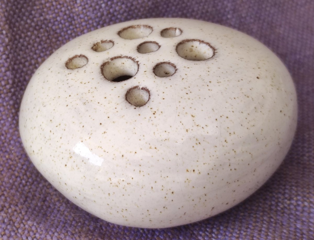 Miniature Ceramic Vase Signed By Jean Fradin-photo-3