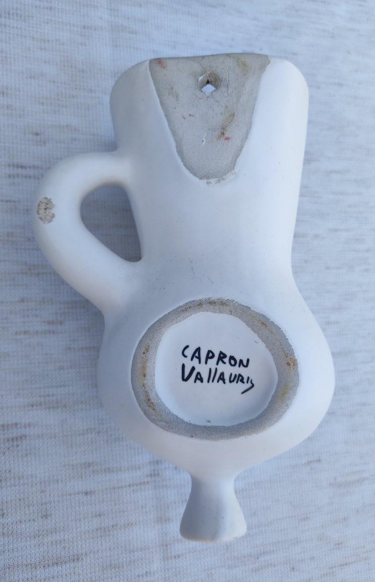 Roger Capron Wall Vase With Bird Design -photo-5