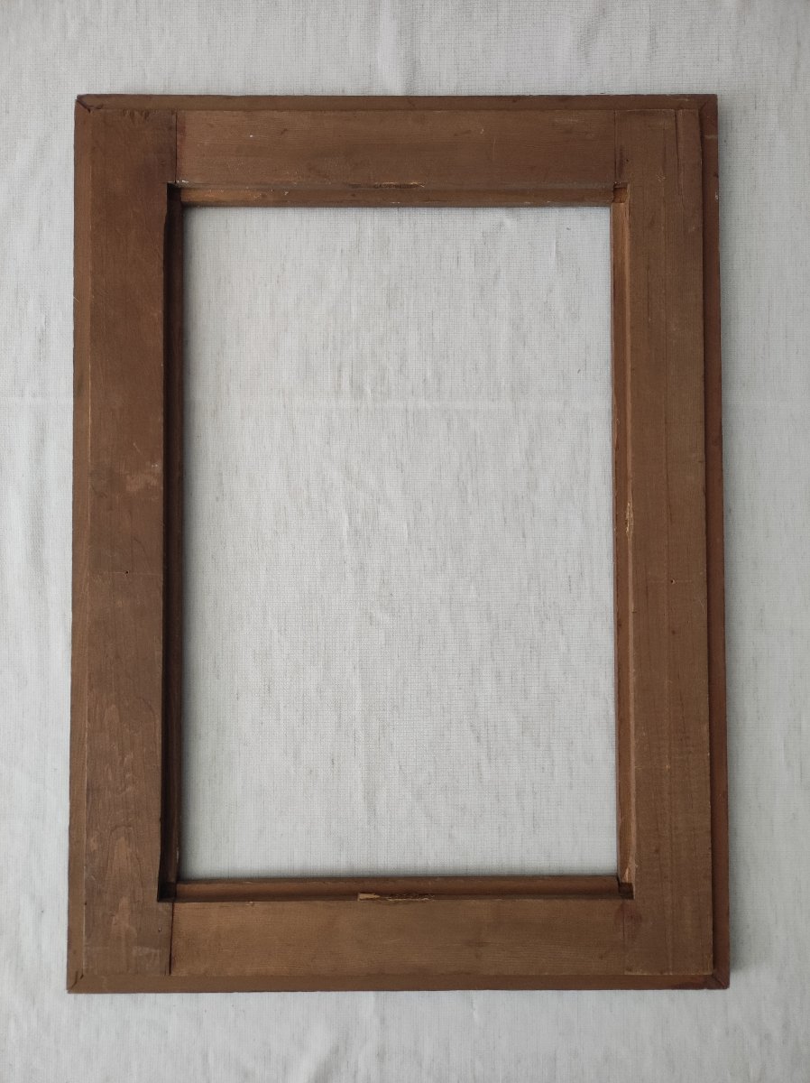 Orientalist-style Carved Wooden Frame, 57 Cm X 37 Cm -photo-1