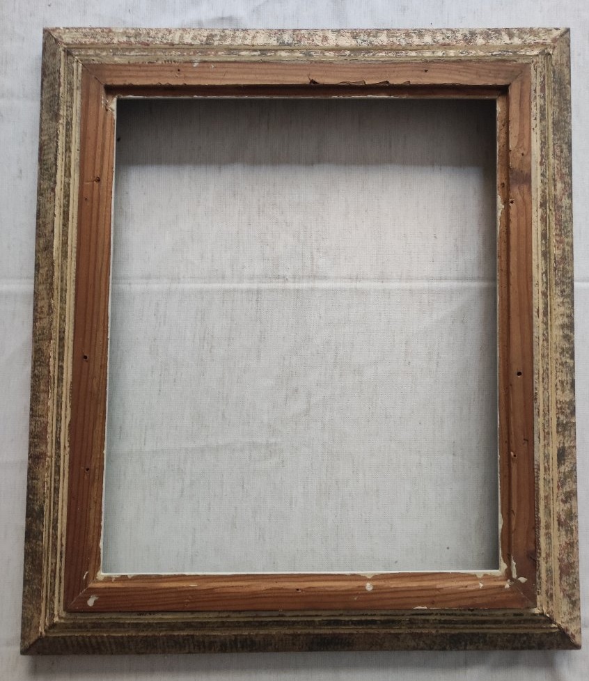 Cadre 8F dit Montparnasse bois sculpté patiné feuillure 46 cm x 38 cm-photo-4