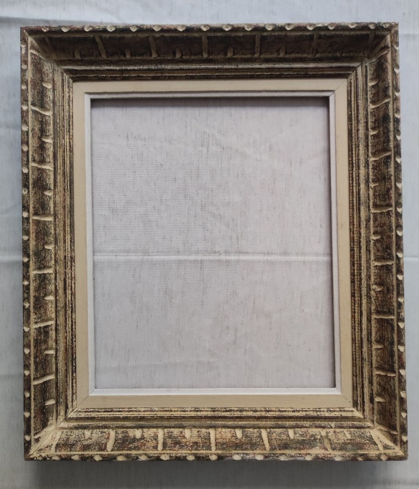 Cadre 8F dit Montparnasse bois sculpté patiné feuillure 46 cm x 38 cm-photo-6
