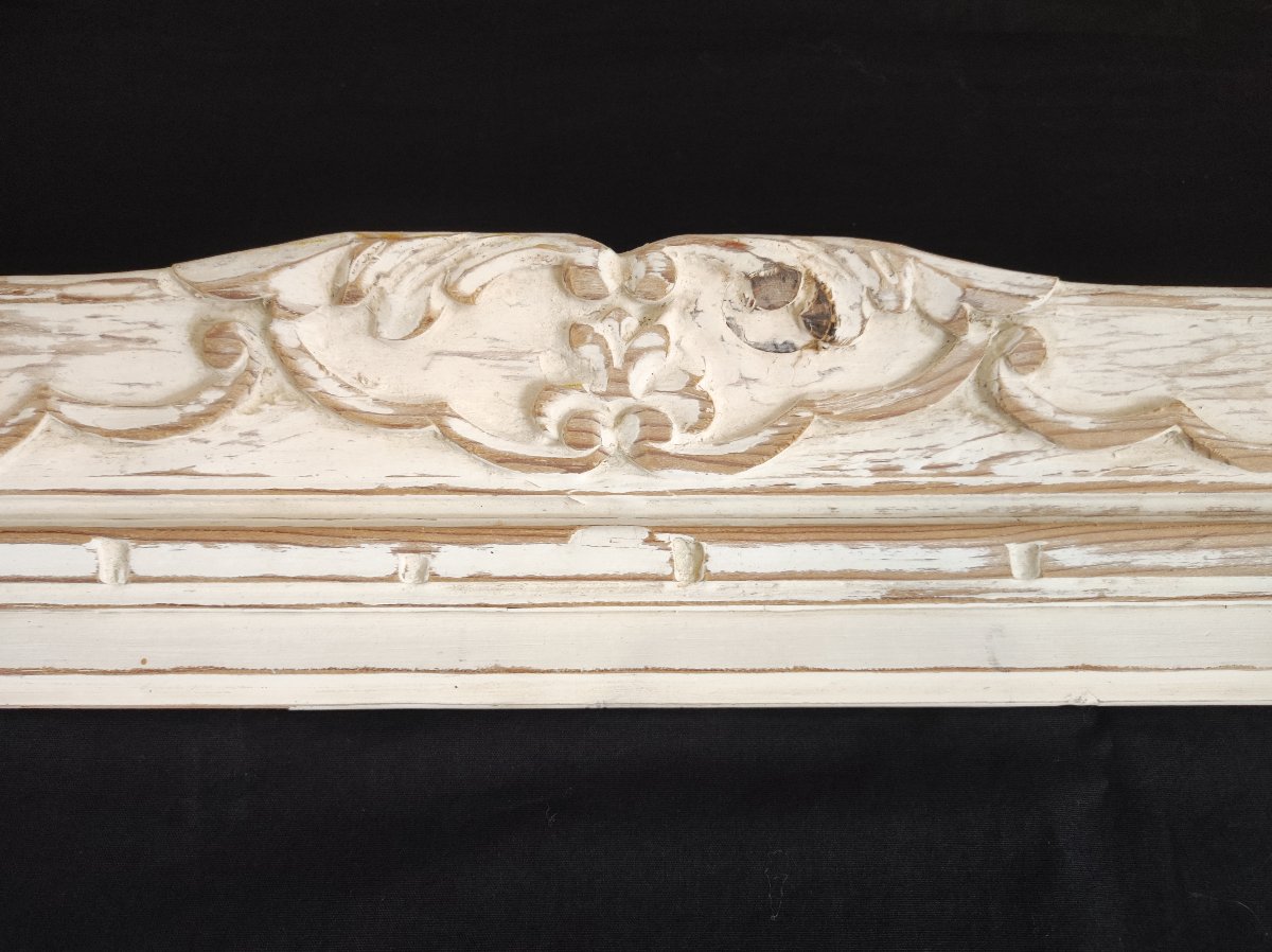 Cadre 12 F  Montparnasse bois patiné feuillure 61 cm x 50 cm -photo-2