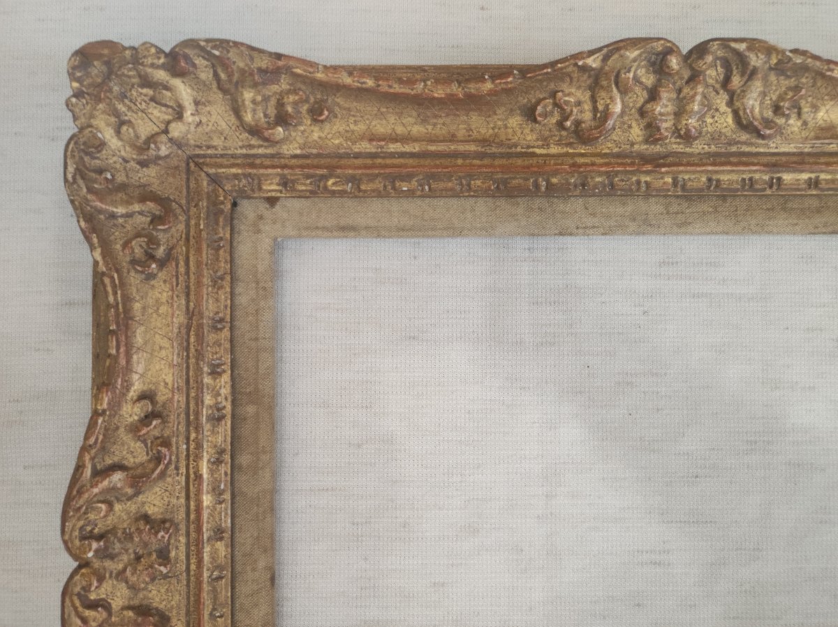 Montparnasse 5f Frame, Carved Wood With Gilded Finish, 35 Cm X 27 Cm -photo-2