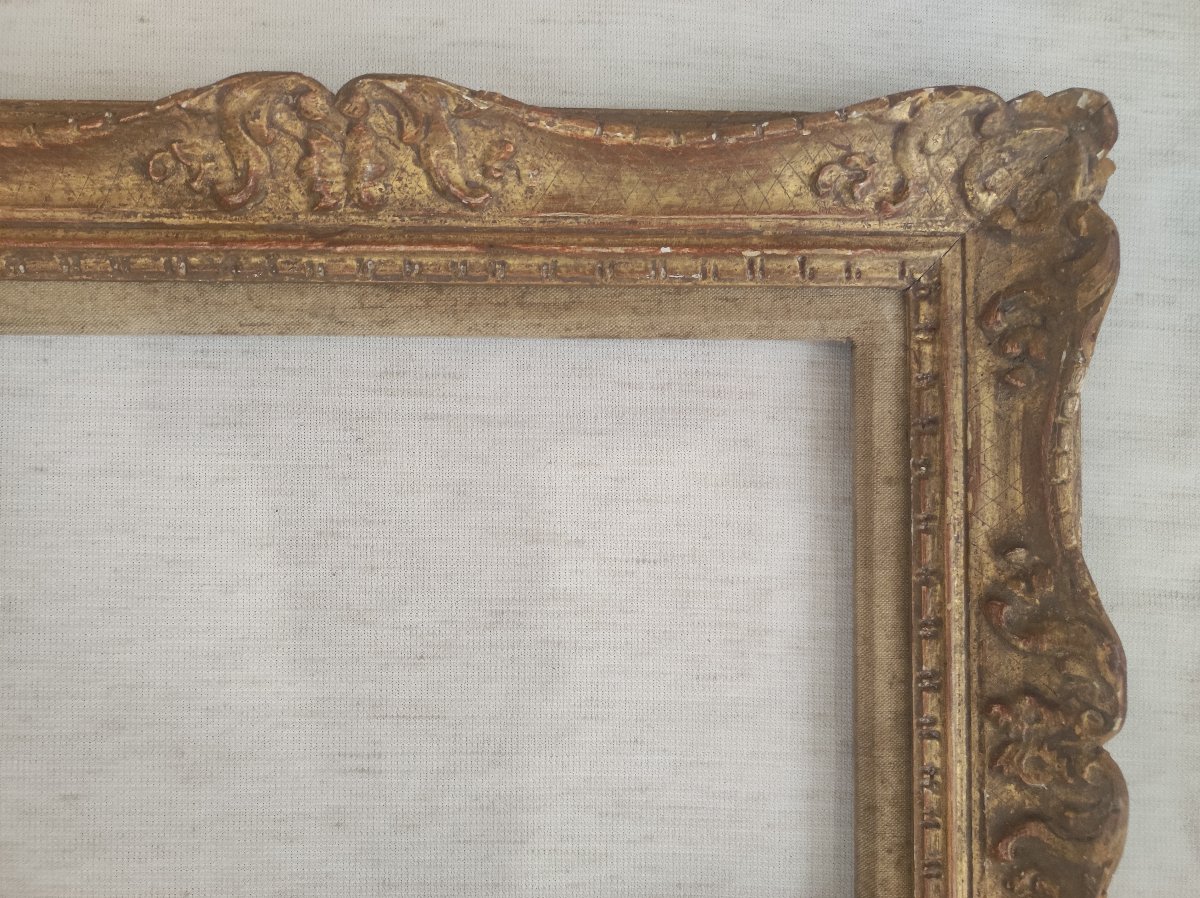 Montparnasse 5f Frame, Carved Wood With Gilded Finish, 35 Cm X 27 Cm -photo-3