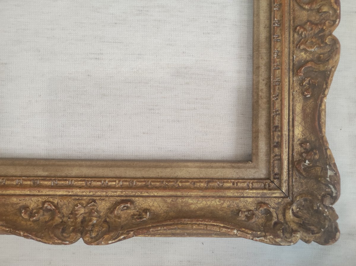 Montparnasse 5f Frame, Carved Wood With Gilded Finish, 35 Cm X 27 Cm -photo-4