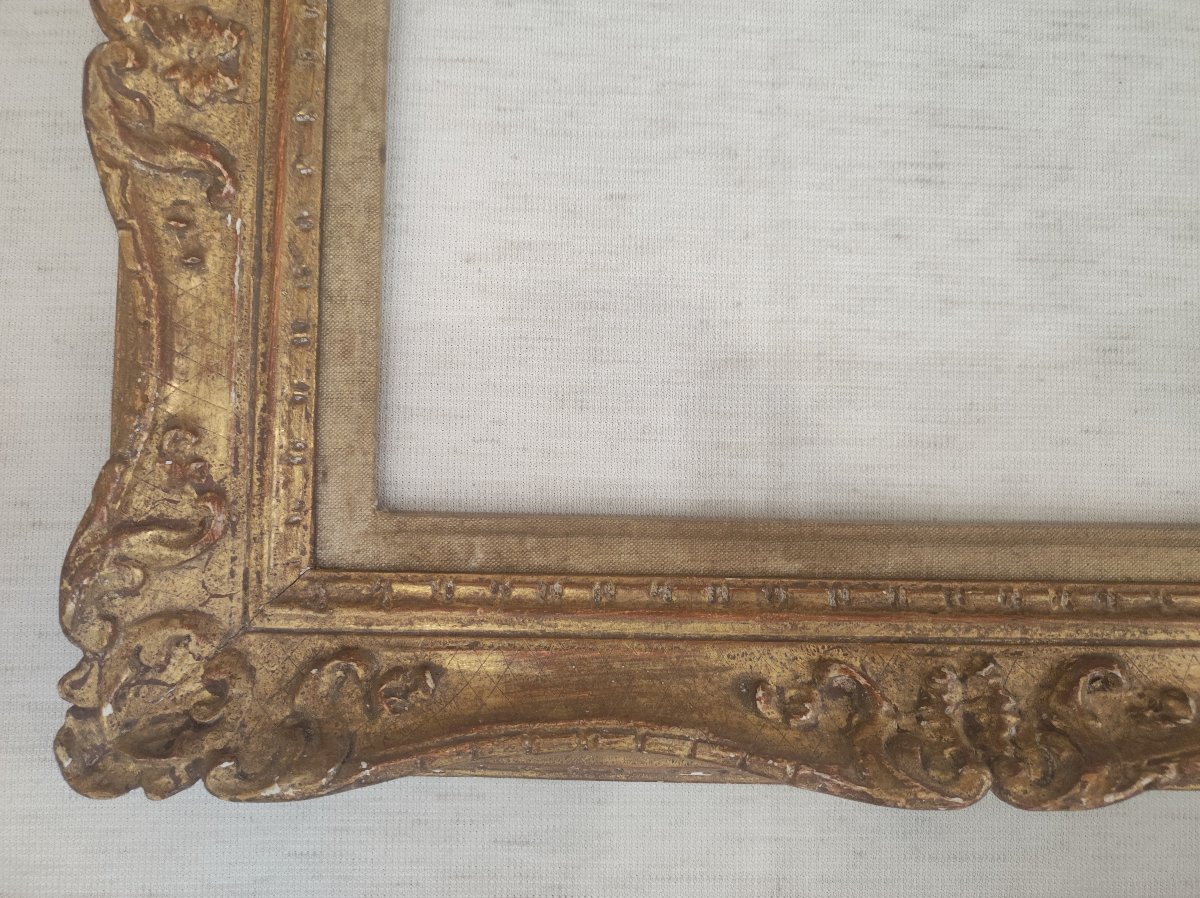 Montparnasse 5f Frame, Carved Wood With Gilded Finish, 35 Cm X 27 Cm -photo-1