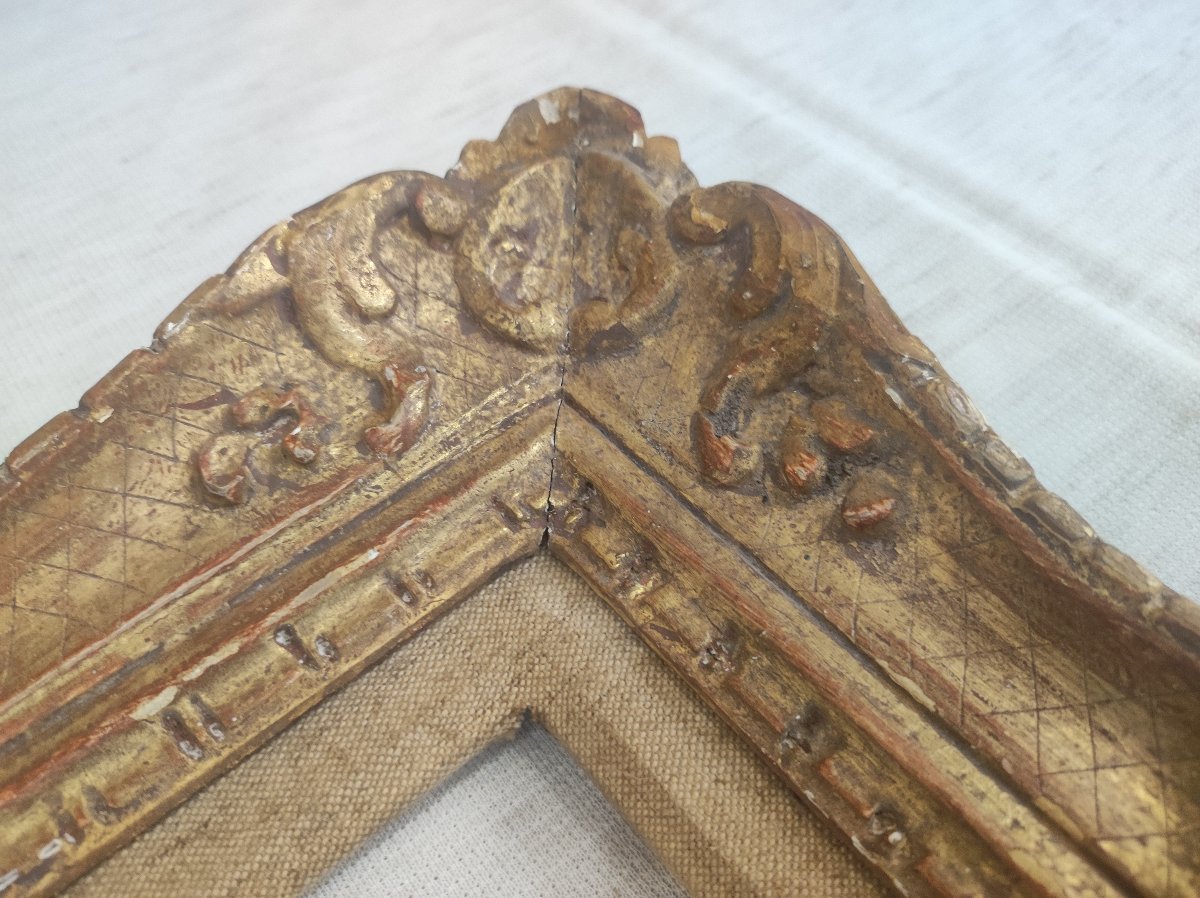 Montparnasse 5f Frame, Carved Wood With Gilded Finish, 35 Cm X 27 Cm -photo-3