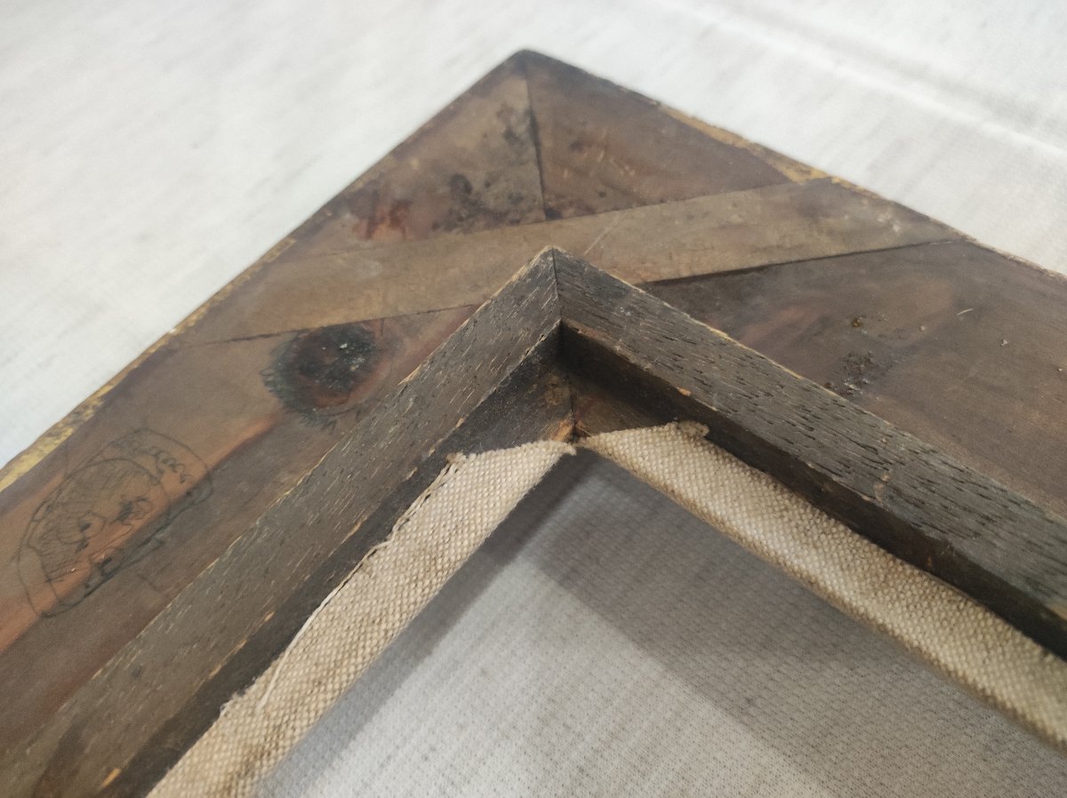 Montparnasse 5f Frame, Carved Wood With Gilded Finish, 35 Cm X 27 Cm -photo-4
