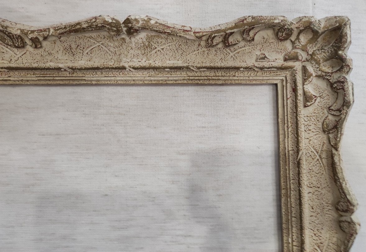 Montparnasse Wooden Frame, Carved With A Patina Finish, Rebated, 40 Cm X 32 Cm-photo-2