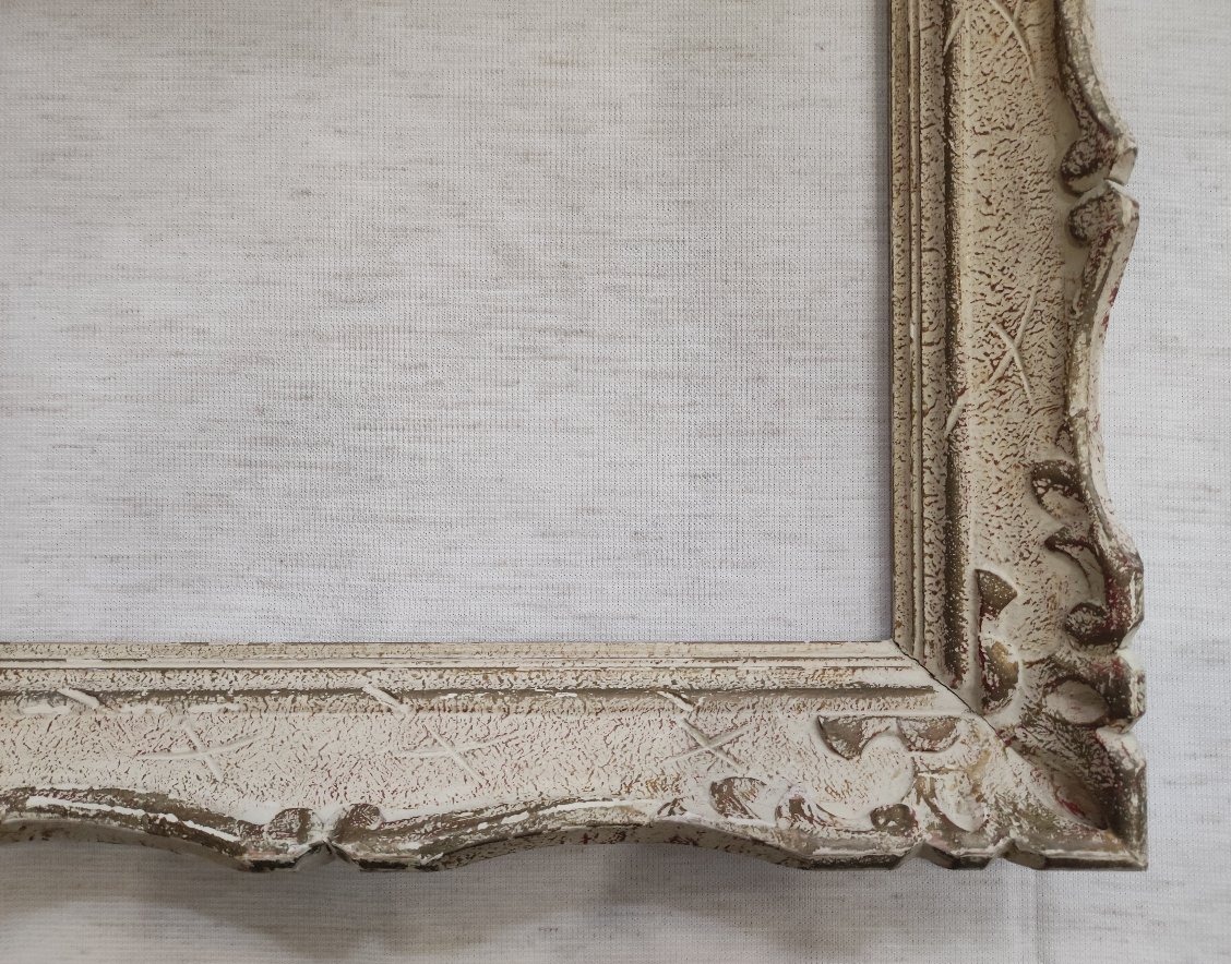 Montparnasse Wooden Frame, Carved With A Patina Finish, Rebated, 40 Cm X 32 Cm-photo-3