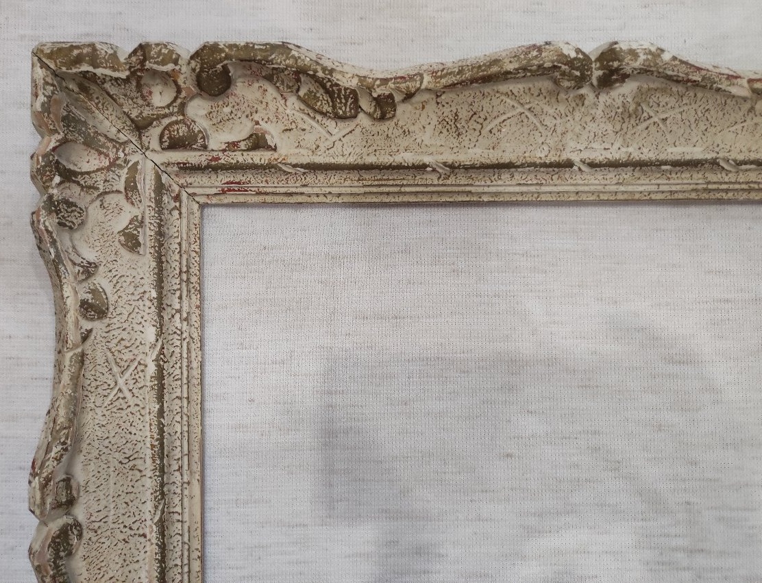 Montparnasse Wooden Frame, Carved With A Patina Finish, Rebated, 40 Cm X 32 Cm-photo-4