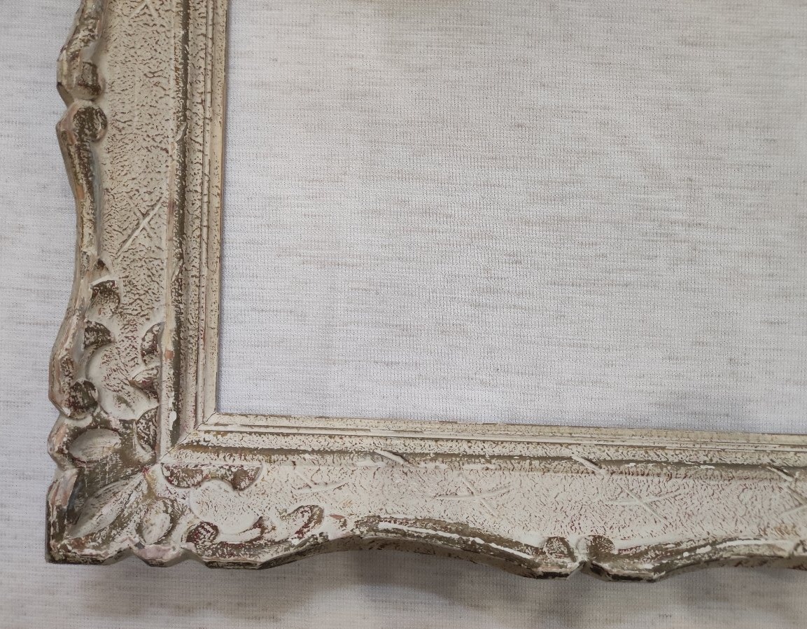 Montparnasse Wooden Frame, Carved With A Patina Finish, Rebated, 40 Cm X 32 Cm-photo-1