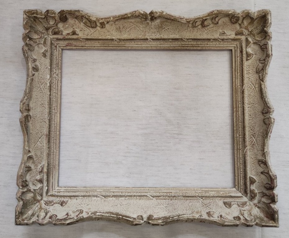 Montparnasse Wooden Frame, Carved With A Patina Finish, Rebated, 40 Cm X 32 Cm