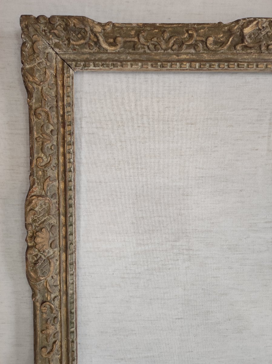 Montparnasse Wooden Frame, Carved With A Patina Finish, Rebated, 70 Cm X 58 Cm-photo-3