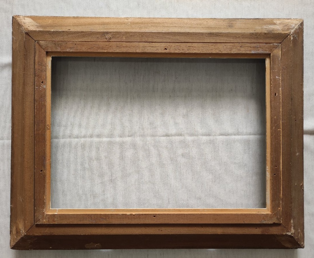 Cadre 8P Montparnasse bois patiné feuillure 46 cm x 33 cm -photo-5