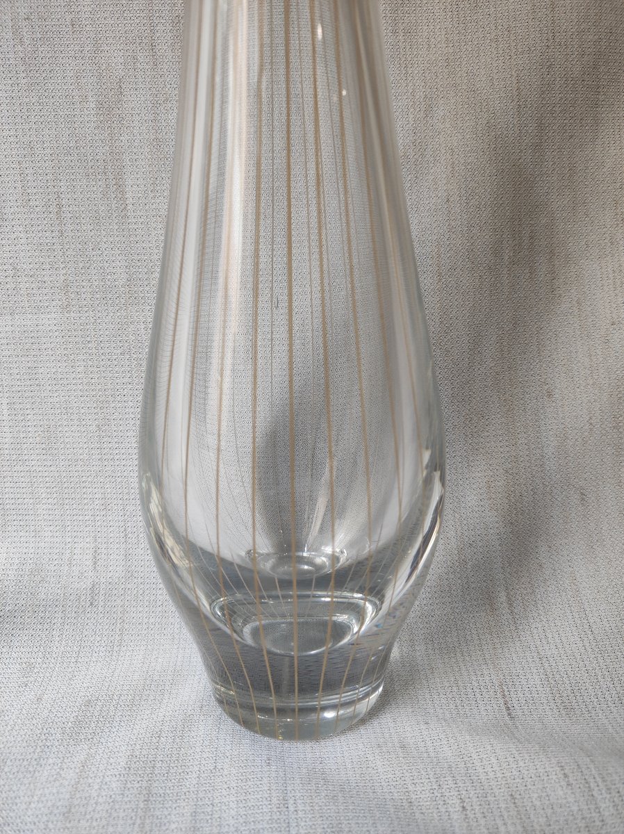 "strikt" Vase By Bengt Orup For Johansford Glasbruk -photo-2