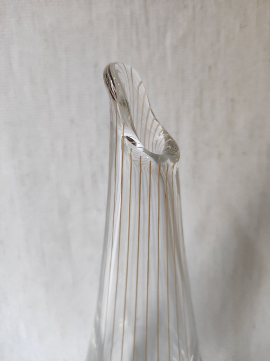 "strikt" Vase By Bengt Orup For Johansford Glasbruk -photo-3