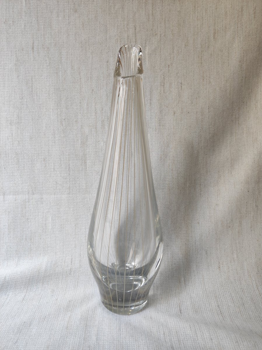 "strikt" Vase By Bengt Orup For Johansford Glasbruk -photo-2