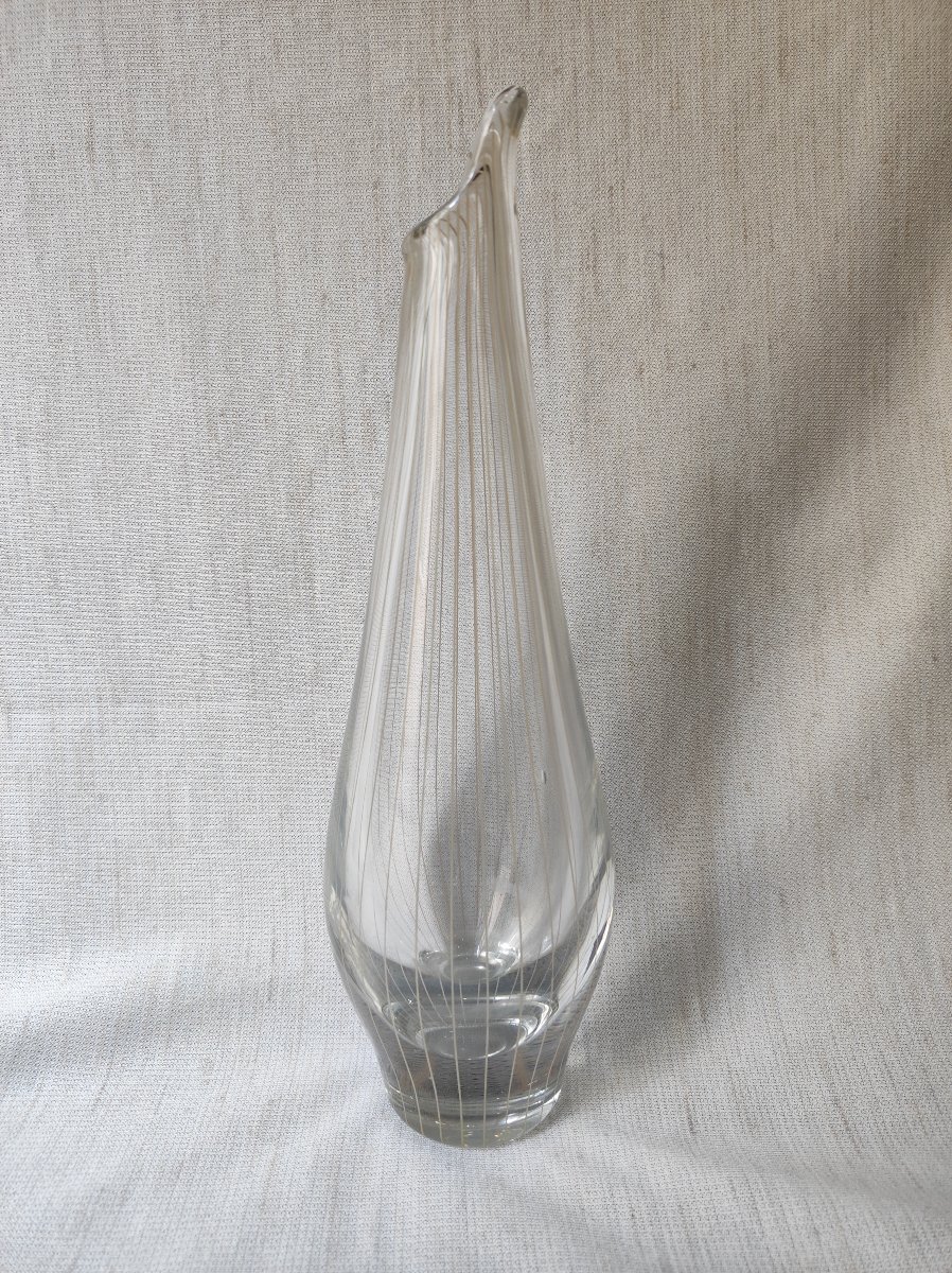 "strikt" Vase By Bengt Orup For Johansford Glasbruk -photo-3