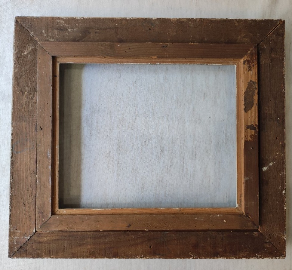 Cadre 3F Montparnasse bois sculpté patiné feuillure 27 cm x 22 cm -photo-4