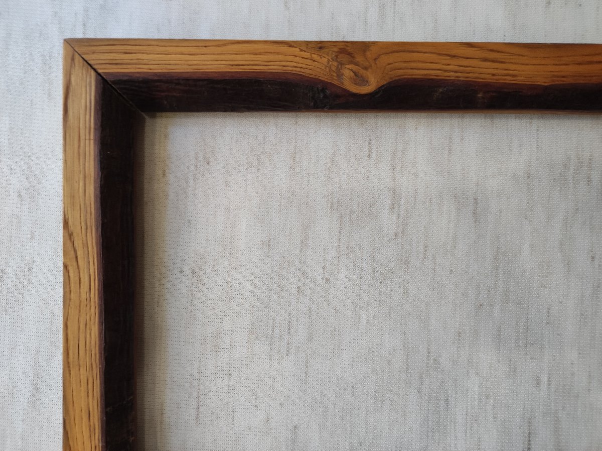 Raw Wood Frame With A 30 Cm X 24 Cm Rebate -photo-2