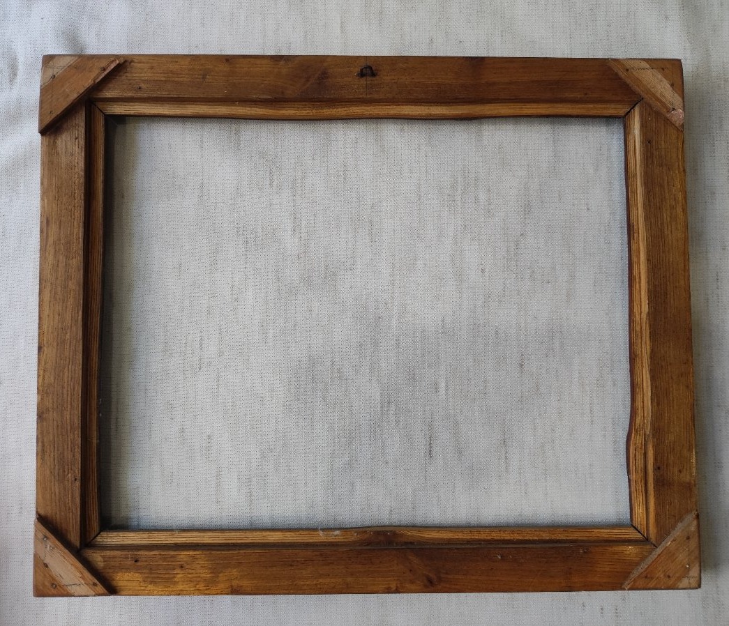 Raw Wood Frame With A 30 Cm X 24 Cm Rebate -photo-4