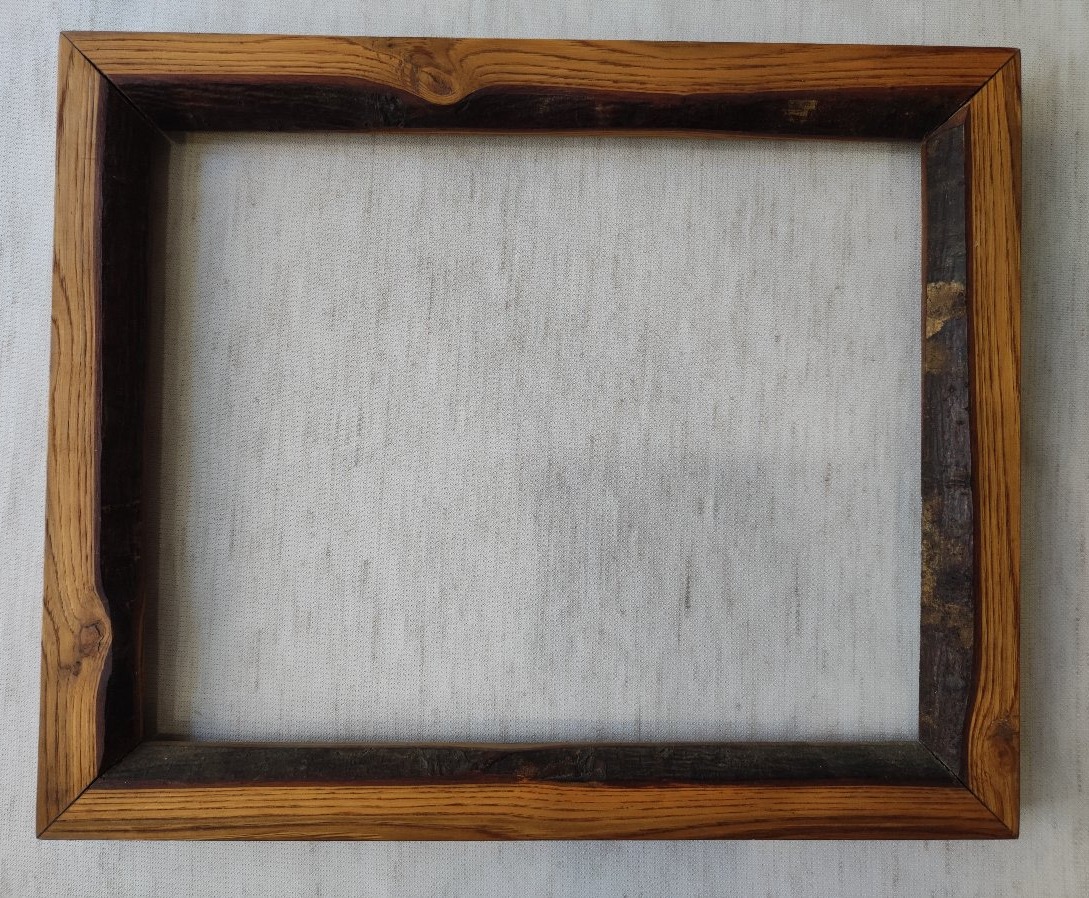 Raw Wood Frame With A 30 Cm X 24 Cm Rebate 