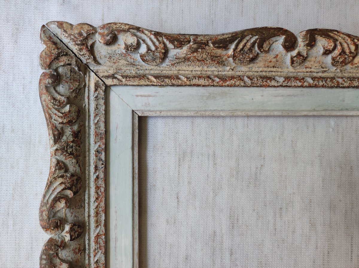 Montparnasse Frame, 24 Cm X 18 Cm, Carved Wood With A Patina Finish -photo-3