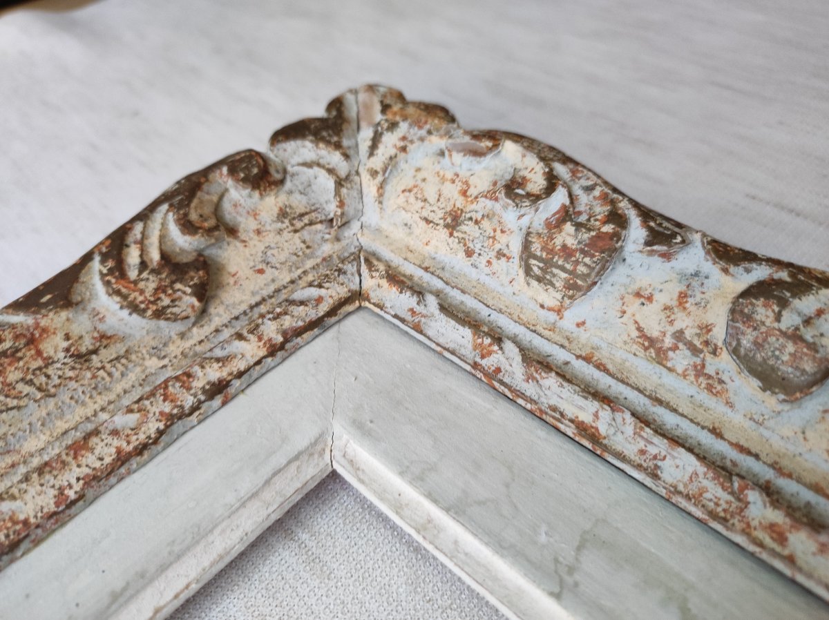 Montparnasse Frame, 24 Cm X 18 Cm, Carved Wood With A Patina Finish -photo-1