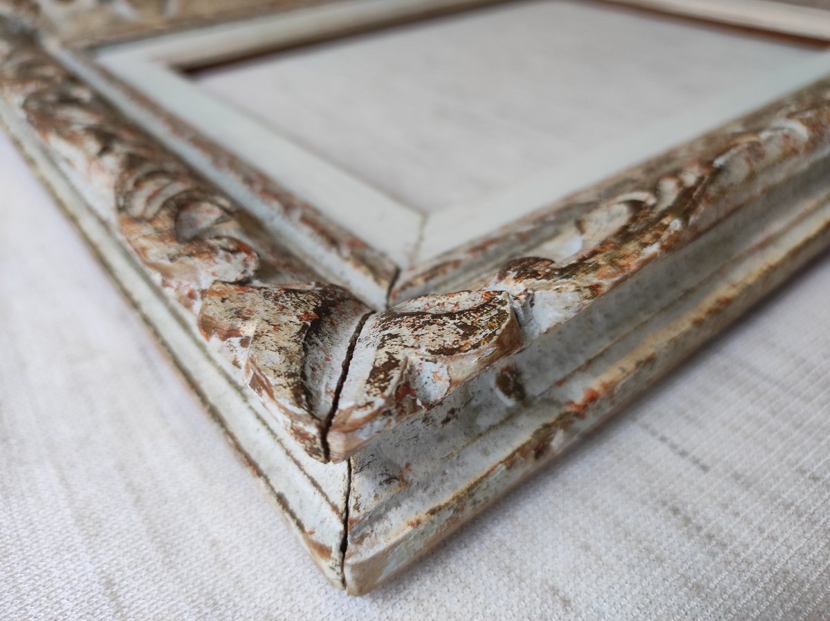 Montparnasse Frame, 24 Cm X 18 Cm, Carved Wood With A Patina Finish -photo-3