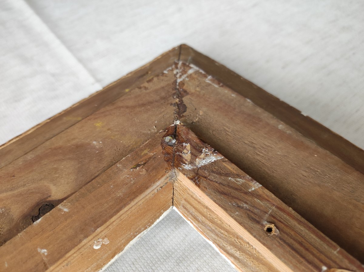 Montparnasse Frame, 50 Cm X 43 Cm, Carved Wood With A Patina Finish -photo-5