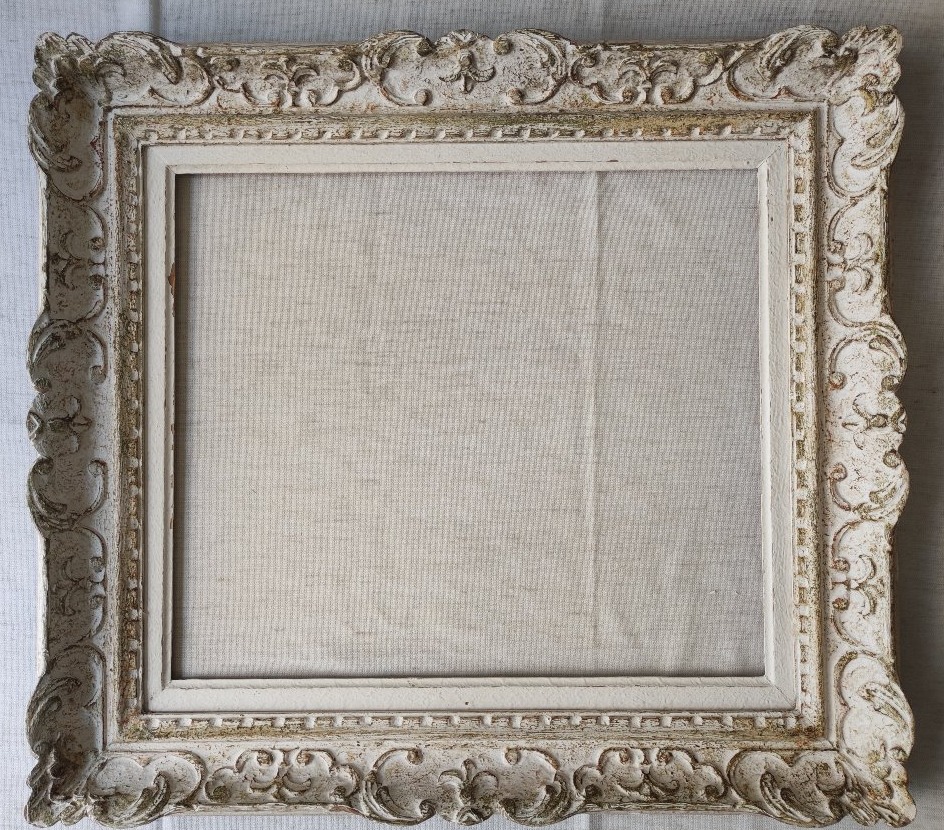 Montparnasse Frame, 50 Cm X 43 Cm, Carved Wood With A Patina Finish 