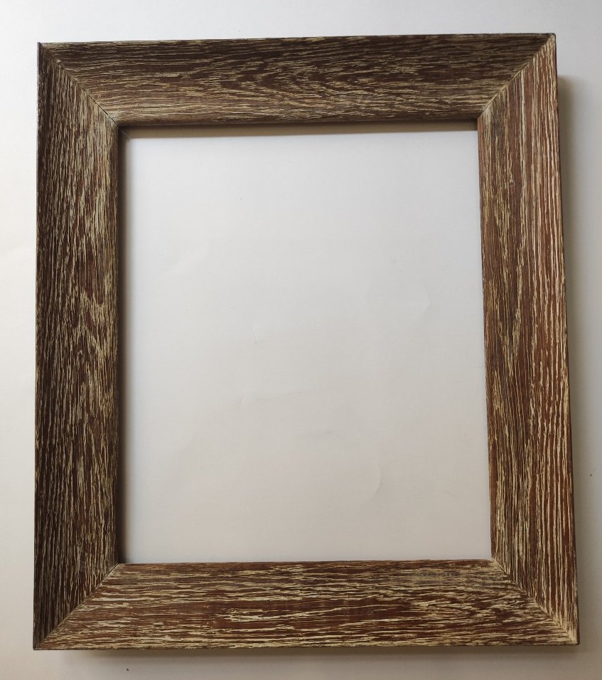 Cadre bois cérusé xx ème feuillure 26 cm x 22 cm 