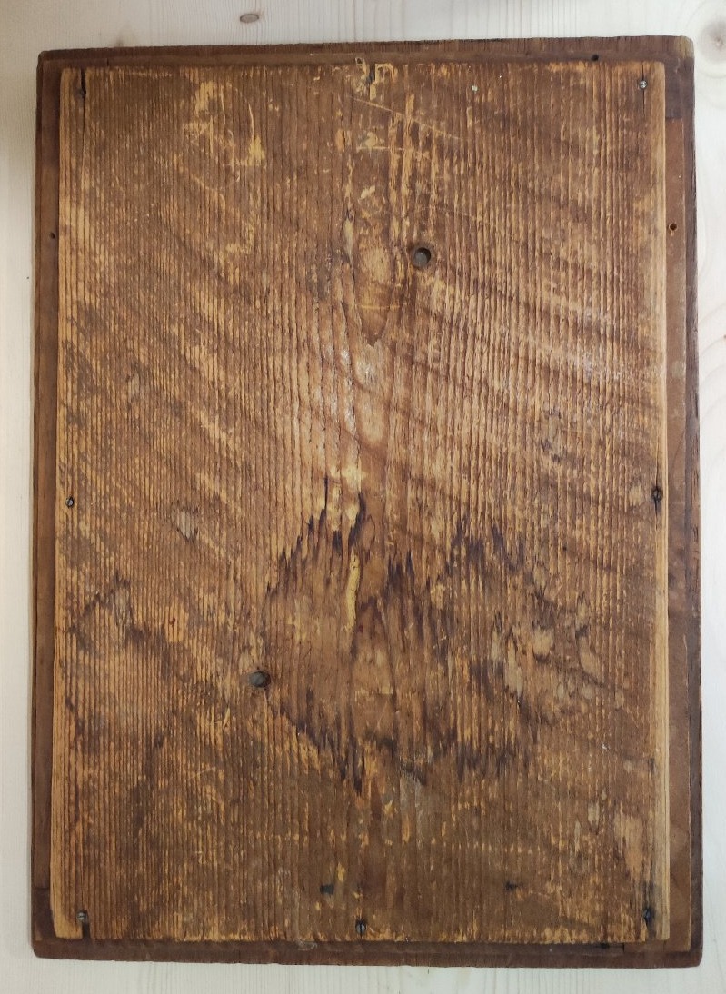 Antique 19th-century Black Forest Mirror, Natural Carved Wood With Ivy And Tree Design-photo-3