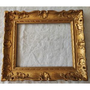 Montparnasse Frame Golden Wood Carved Rabbet 30 Cm X 24 Cm